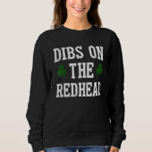 Op de roodkopgrappige St. Patricks Day Drink Trui (Voorkant)