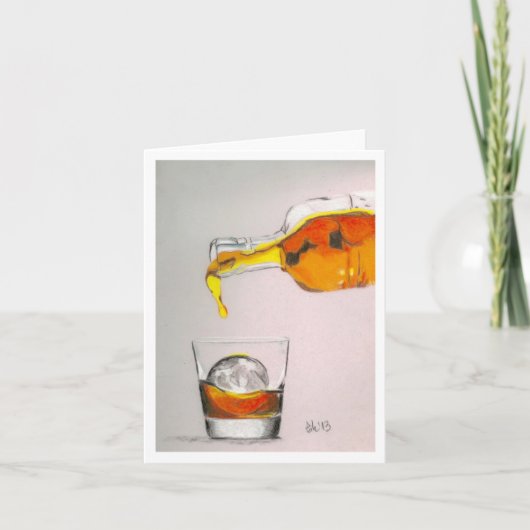 op de rotsen feestdagen kaart (Voorkant)