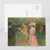 Op de Rouge: Dans van Toulouse-Lautrec Briefkaart (Voorkant / Achterkant)