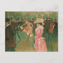 Op de Rouge: Dans van Toulouse-Lautrec Briefkaart