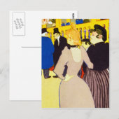 Op de Rouge van Toulouse-Lautrec Briefkaart (Voorkant / Achterkant)