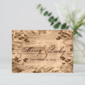 Op de RSVP-kaart van het Zee RSVP Kaartje (Staand voorkant)