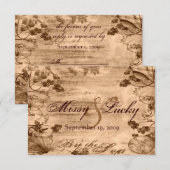 Op de RSVP-kaart van het Zee RSVP Kaartje (Voorkant / Achterkant)