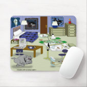 Op de run Mousepad Muismat (Met muis)