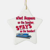 Op de Sandbar Keramisch Ornament (Rechts)