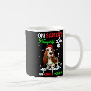 Op de Santa's Santa's Naughty List Spijt Niets Bet Koffiemok