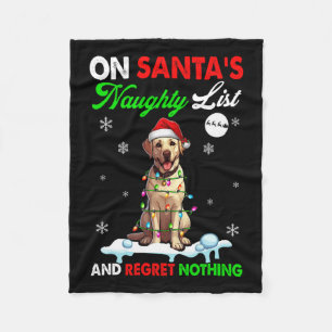 Op de Santa's Santa's Naughty List Spijt Niets Ker Fleece Deken