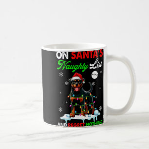 Op de Santa's Santa's Naughty List Spijt Niets Ker Koffiemok