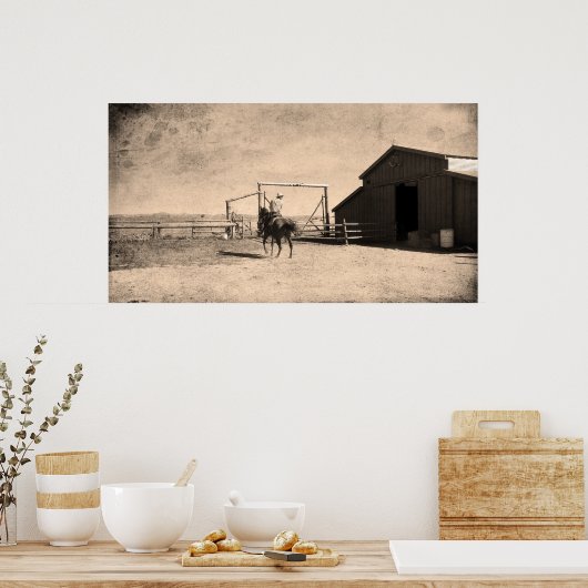 Op de schaal poster (Keuken)