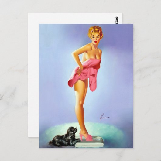 Op de schalen briefkaart (Voorkant / Achterkant)