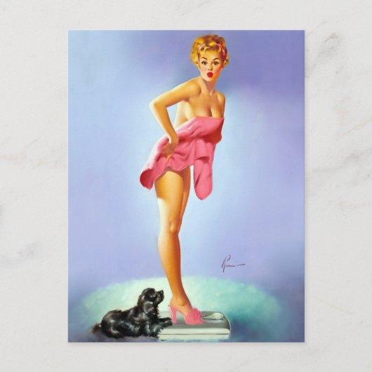 Op de schalen briefkaart (Voorkant)