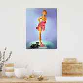 Op de schalen omhoog poster (Keuken)