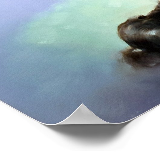 Op de schalen omhoog poster (Hoek)