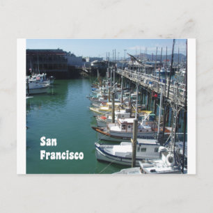 Op de Schilderachtig foto van de Docks in San Fran Briefkaart