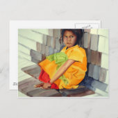 op de schoot van bakstenen briefkaart (Voorkant / Achterkant)