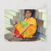 op de schoot van bakstenen briefkaart (Voorkant)