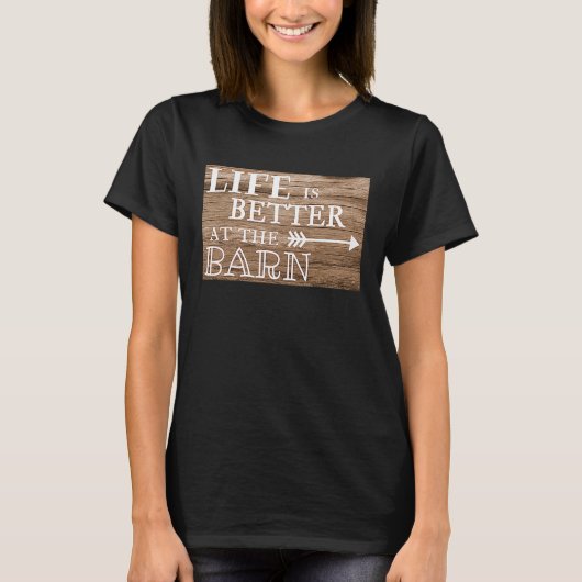 op de schuur t-shirt (Voorkant)
