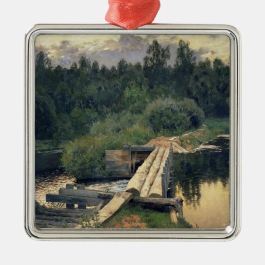 Op de Shallow, 1892 Metalen Ornament (Voorkant)