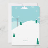 Op de skischaatsen Uitnodiging (Achterkant)