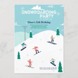 Op de skischaatsen Uitnodiging