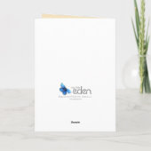 op de sneeuw de kerstkaart feestdagen kaart (Achterkant)