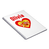 Op de Spaanse vlag geïnspireerde persoon Notitieboek (Rechterzijde)