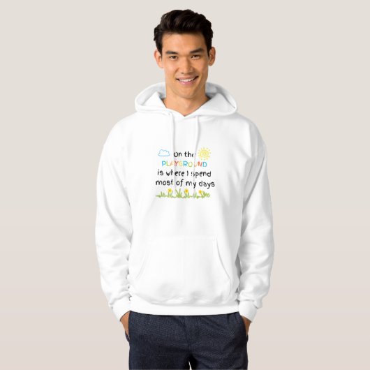 Op de speelplaats Hoodie (Voorkant volledig)