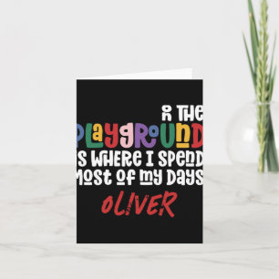 Op de Speelplaats Tygraphy Modern Onderwijs Cadeau Kaart