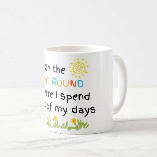 Op de Speeltuin Koffie Mok (Voorkant rechts)