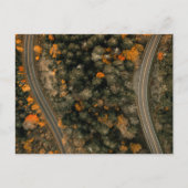 OP DE SPOREN VAN DE HERFST BRIEFKAART (Voorkant)