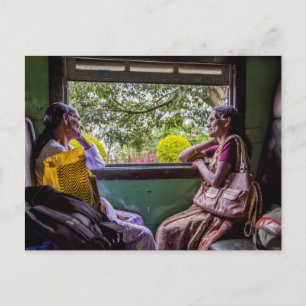Op de Sri Lankaanse trein Briefkaart