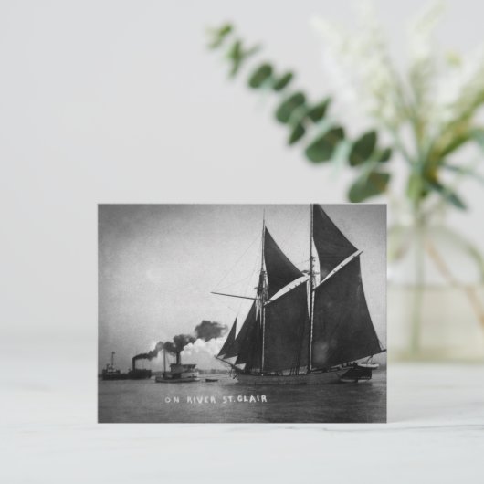 Op de St. Clair  Louis Pesha 1900 Briefkaart (Staand voorkant)