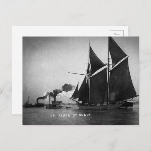 Op de St. Clair  Louis Pesha 1900 Briefkaart (Voorkant / Achterkant)