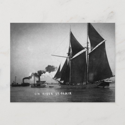 Op de St. Clair  Louis Pesha 1900 Briefkaart (Voorkant)