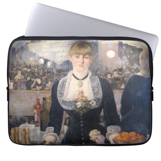 Op de staaf van de follies-berge Edouard Manet Laptop Sleeve (Voorkant)