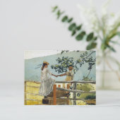 Op de steile Landschap Winslow Homer Briefkaart (Staand voorkant)