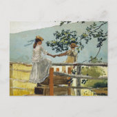 Op de steile Landschap Winslow Homer Briefkaart (Voorkant)