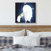 Op de sterren van 2013 canvas afdruk (Insitu (Slaapkamer))