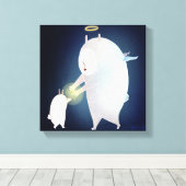 Op de sterren van 2013 canvas afdruk (Insitu (Houten vloer))