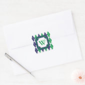 Op de Sticker van Green Argyle (Envelop)