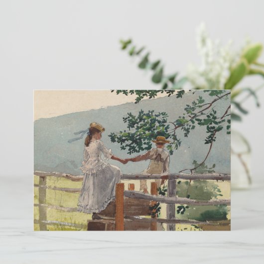 Op de Stile | Winslow Homer (Staand voorkant)