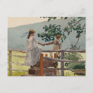 Op de Stile   Winslow Homer Briefkaart