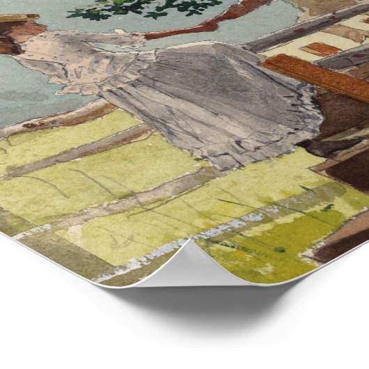 Op de Stile | Winslow Homer Poster (Hoek)