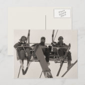 Op de stoellift briefkaart (Voorkant / Achterkant)