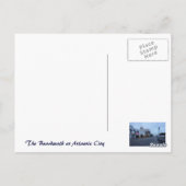 Op de stoep in Atlantic City, NJ Briefkaart (Achterkant)