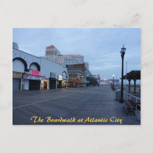 Op de stoep in Atlantic City, NJ Briefkaart