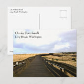 Op de stoep, Long Beach, Washington Briefkaart (Voorkant / Achterkant)