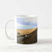 Op de stoep, Long Beach, Washington Koffiemok (Links)