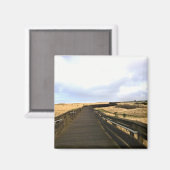 Op de stoep, Long Beach, Washington Magneet (Voorkant / Achterkant)