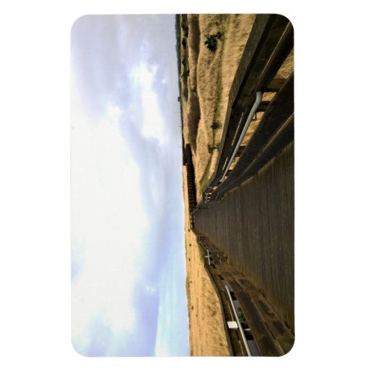 Op de stoep, Long Beach, Washington Magneet (Verticaal)